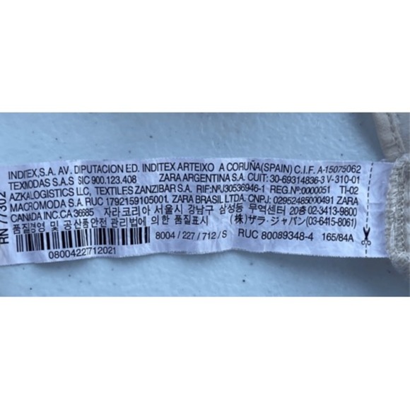 Zara Swiss Dot Blouse Sheer Long Sleeve Top Elegant Neutral Small - Picture 4 of 6